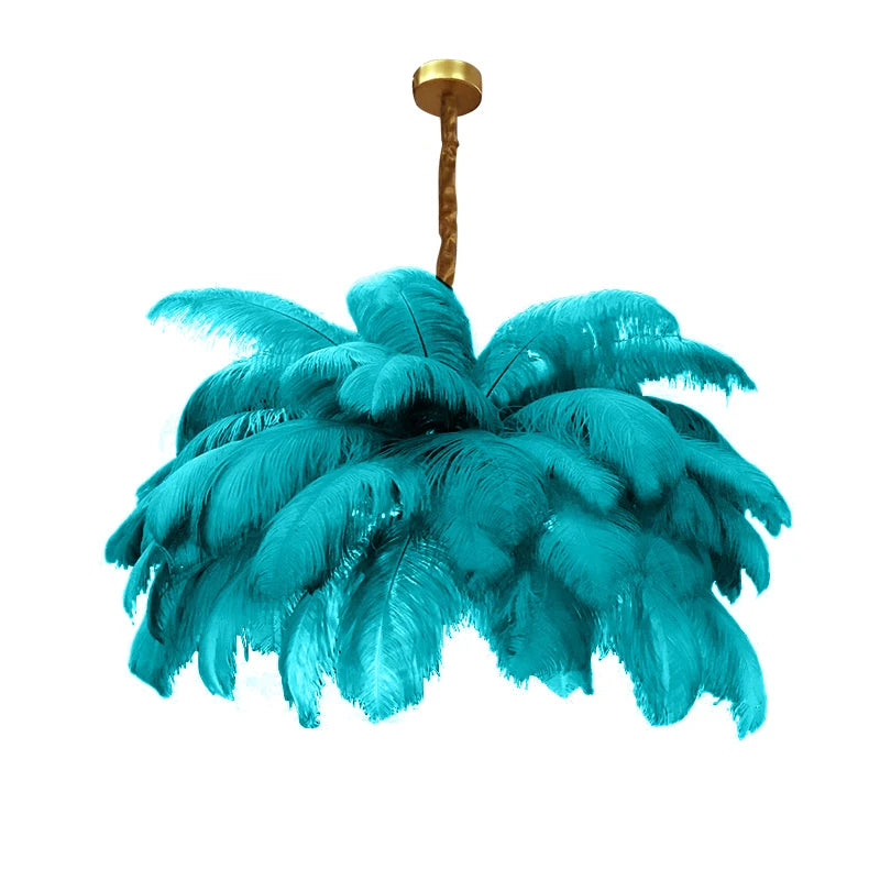 Ostrich Feather Lamp