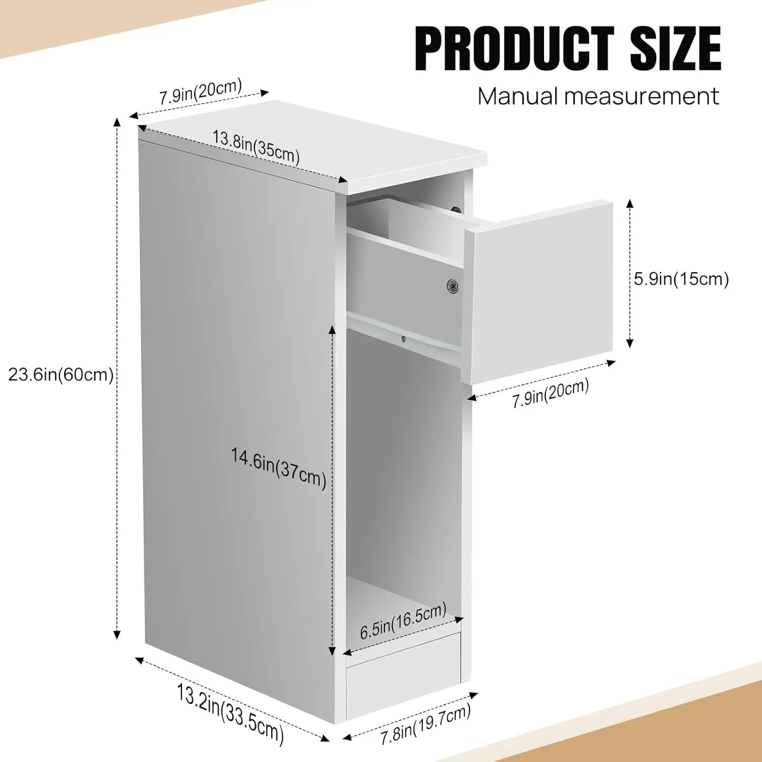 The "Space-Saver" Slim Aesthetic Cabinet