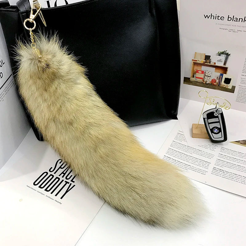 Fox Tail Keychain