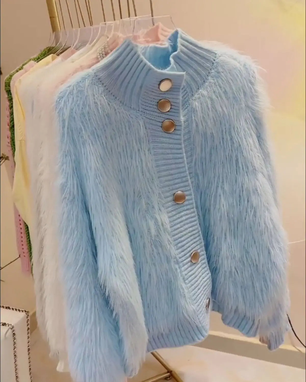 Faux Fur Cardigan