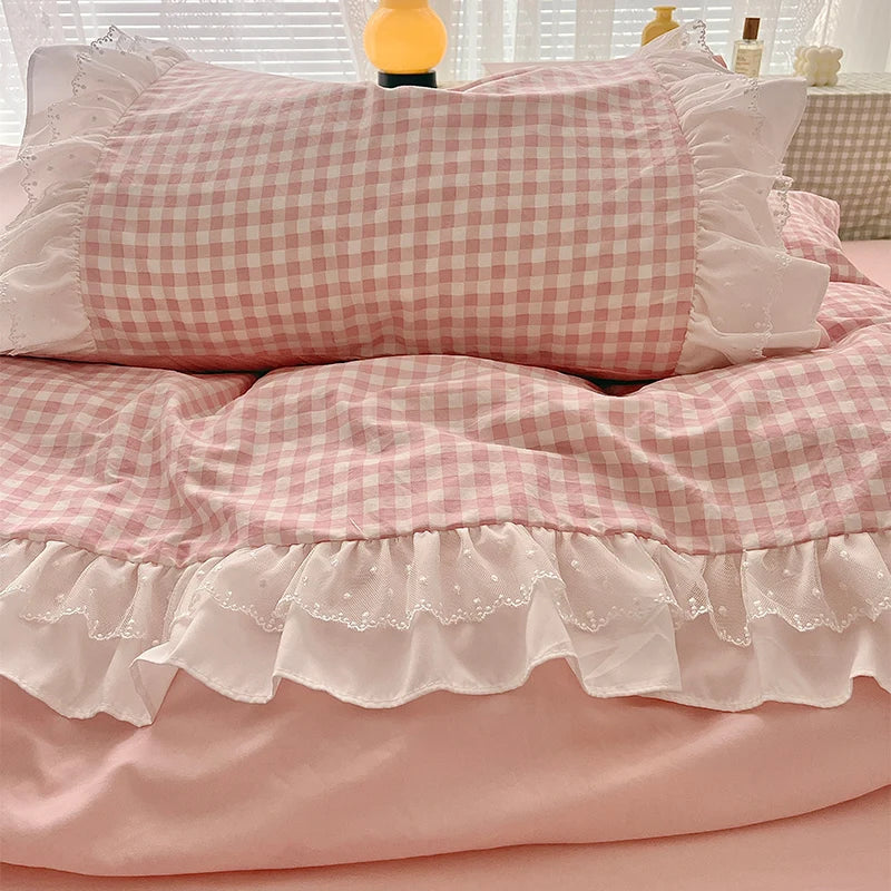 Plaid Duvet Set
