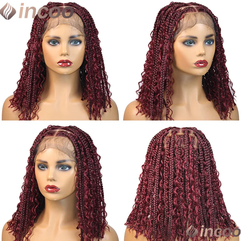 12" Short Bob Boho Braided Wig