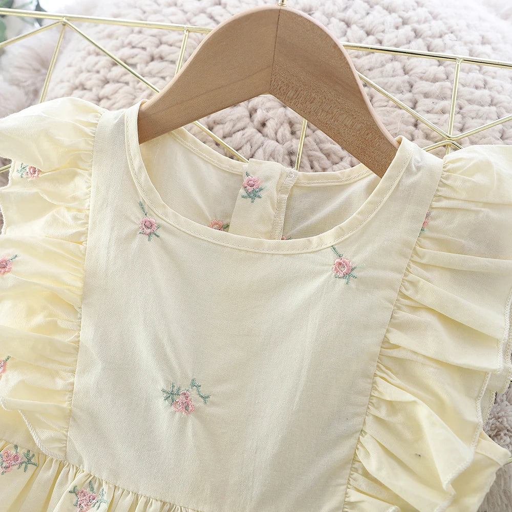 Round-neck Embroidered Dress