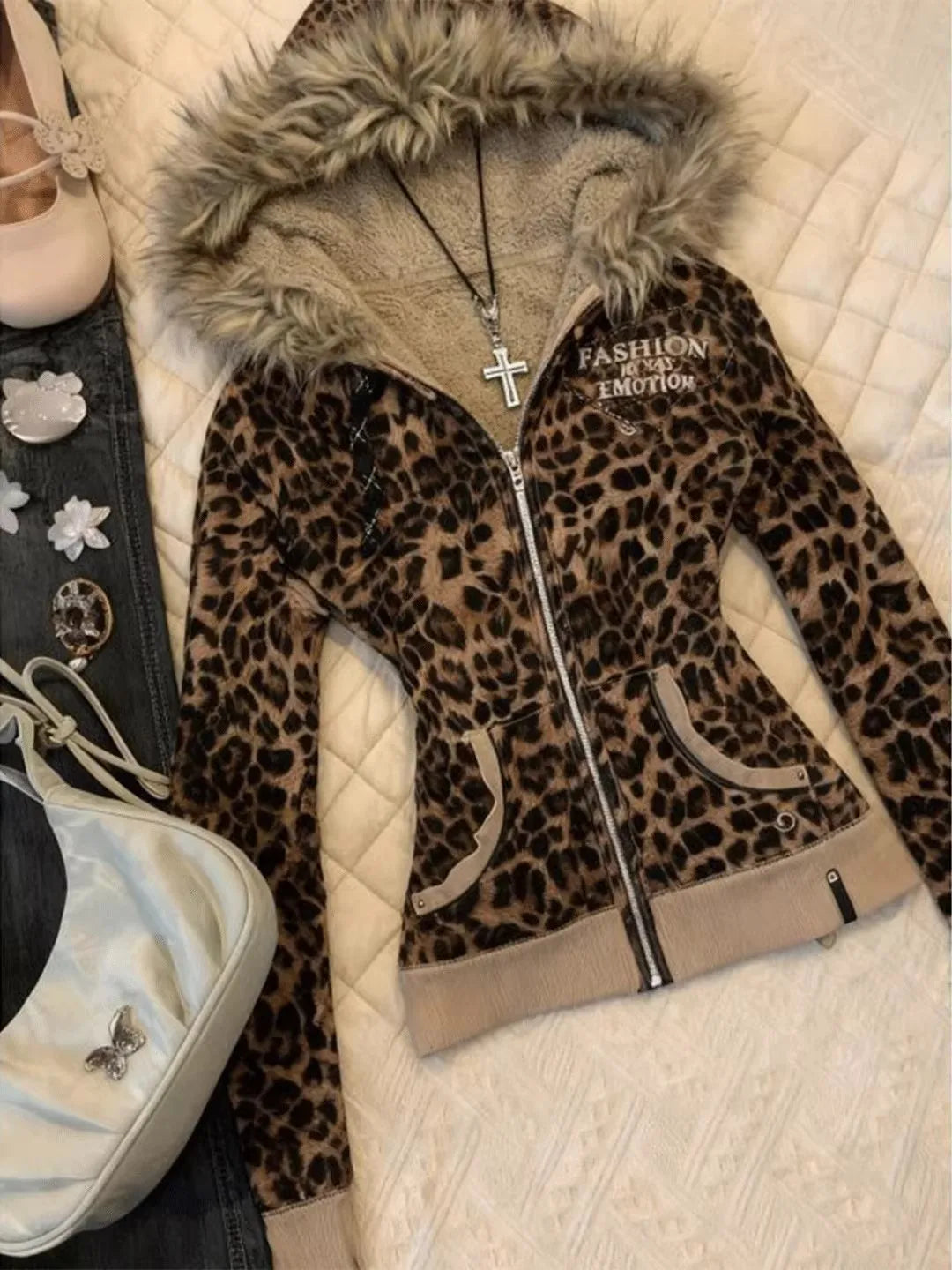 Leopard Print Hoodie