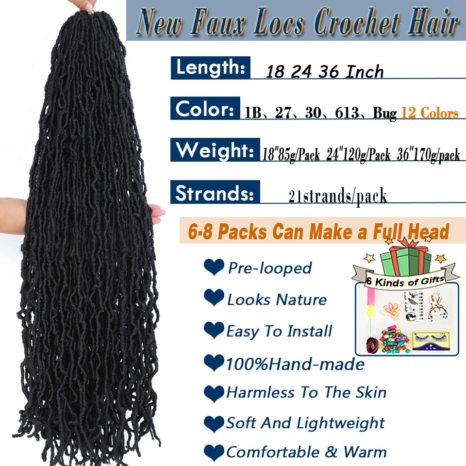 Faux Locs Crochet Hair