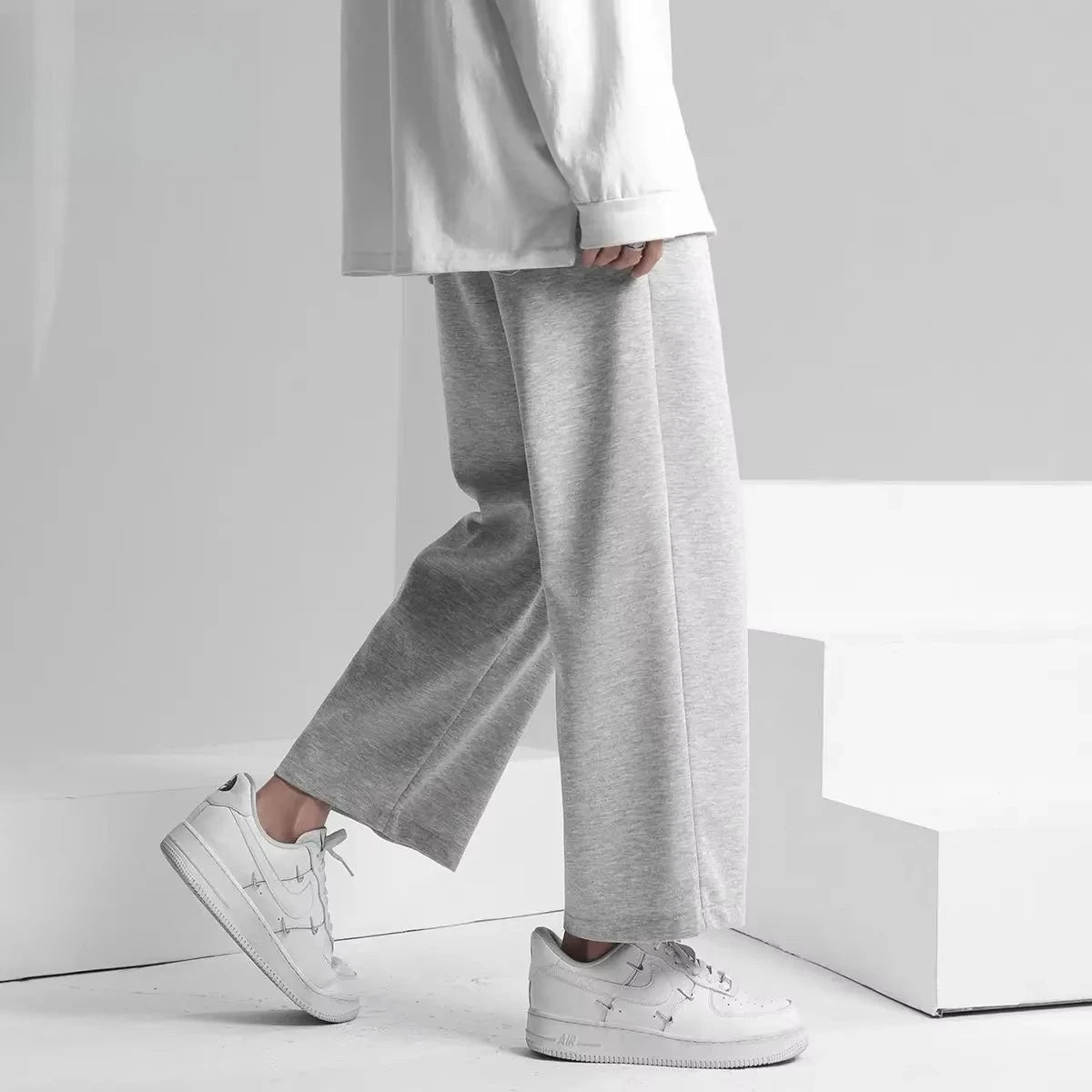 Solid Color Sports Pants