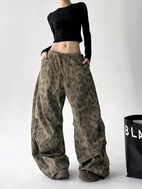 Leopard Wide Leg Pant