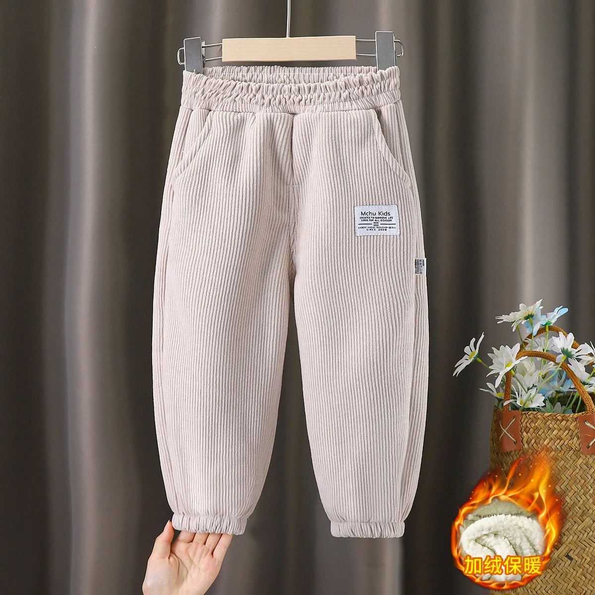 Boys Girls Down Cotton Trousers 2021 New Winter Thicken Warm Baby Waterproof Kids Pant 2-12 years old for Children Sweatpants