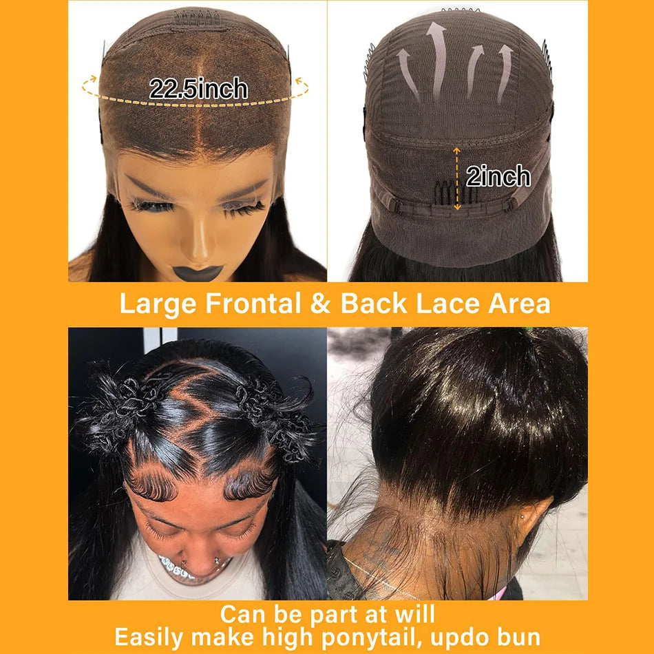 250% High Density Pre-Plucked Lace Front Wig