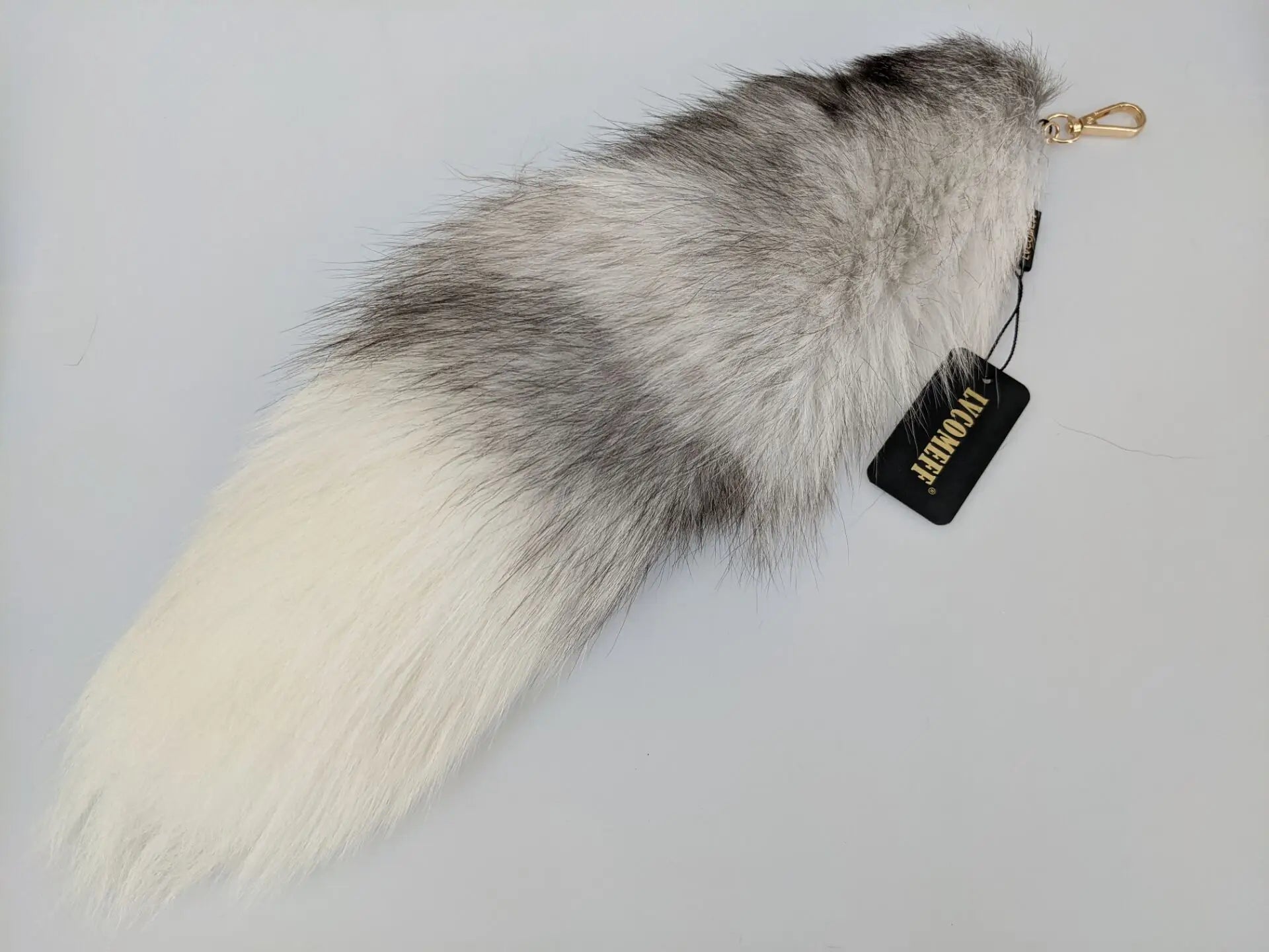 Natural Fox Fur Tail Keychain