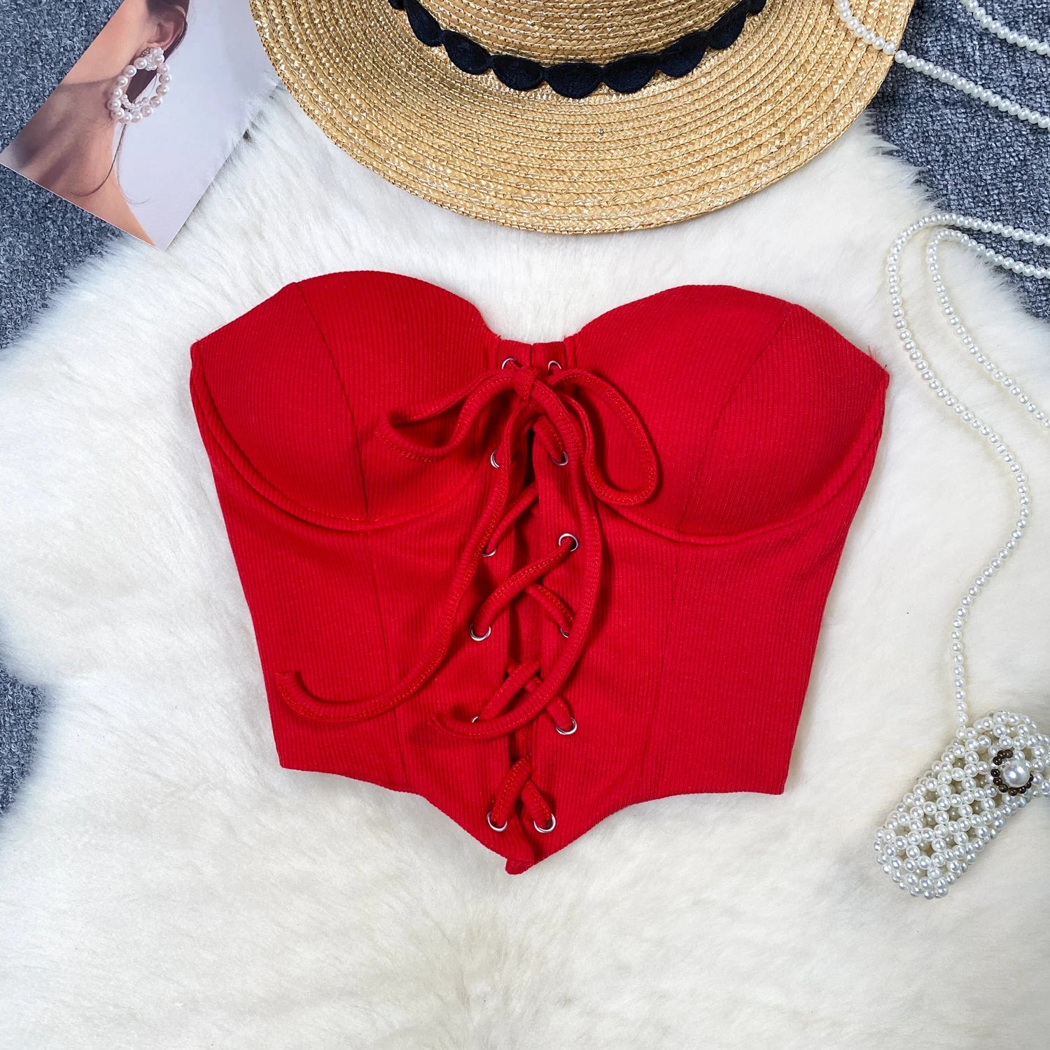 Off Shoulder Bandage Tube Top