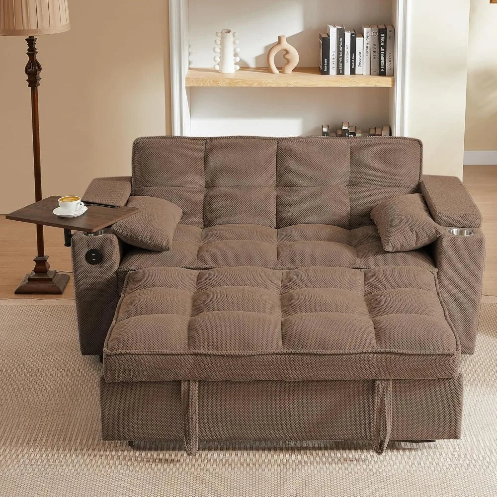 65'' 3-in-1 Folding Convertible Sofa Bed