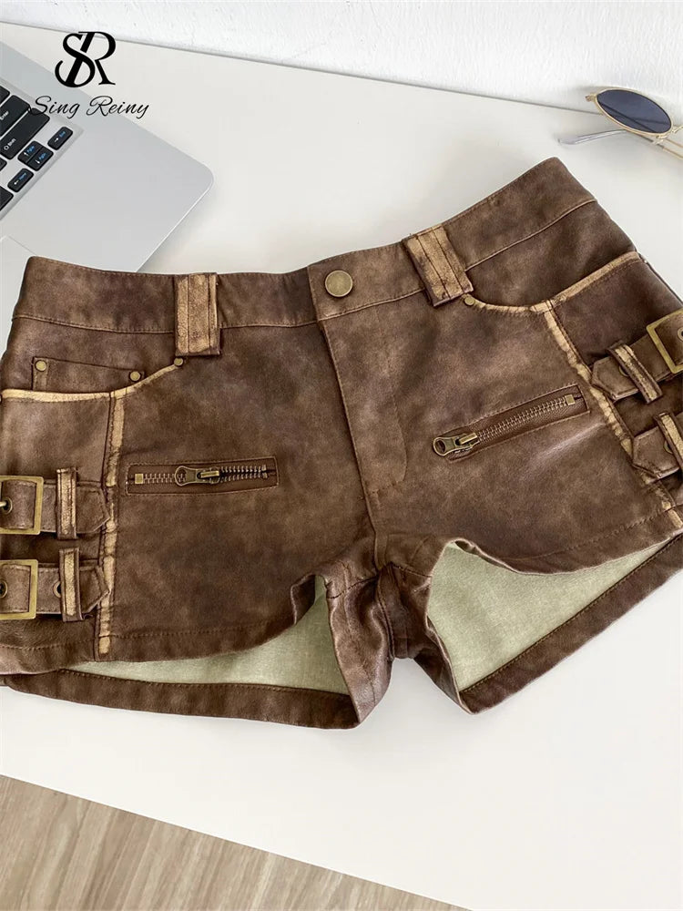 PU Leather Shorts