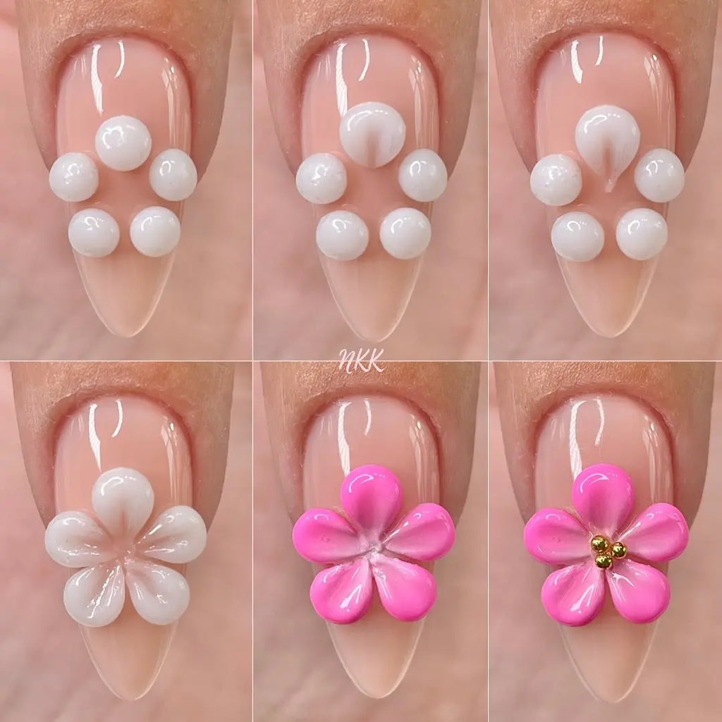 1 Jar White 3D Shaping Carving Non Stick Hand Extension Gel Nail Polish For Flower DIY Nail Art Extension Acrylic Nails Tools