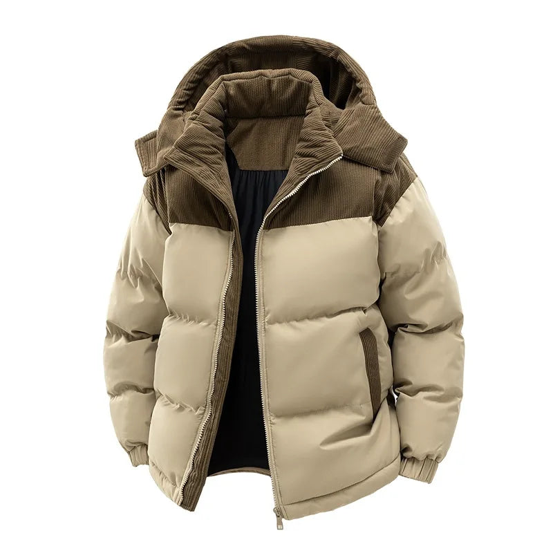 Cotton-Padded Jacket with Fleece