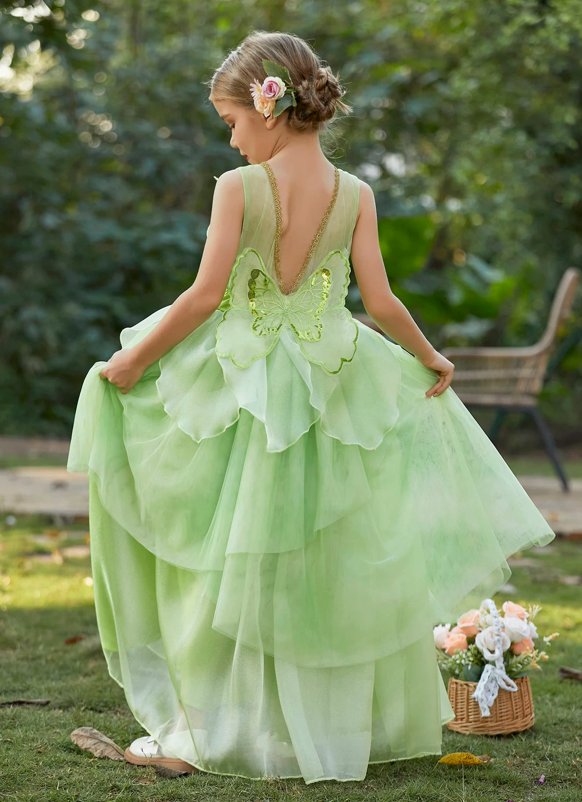 Long Mesh Princess Dress