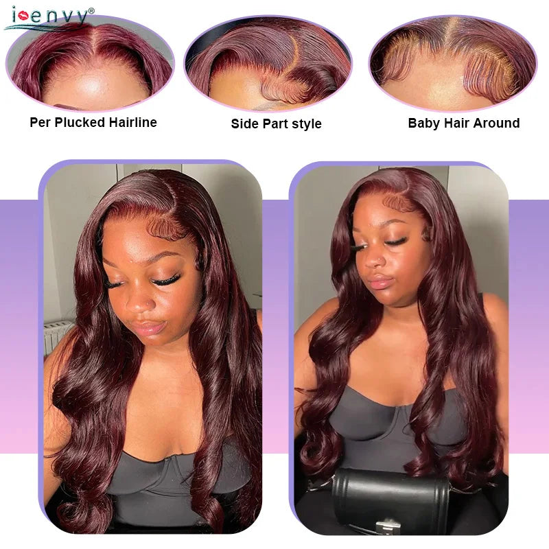 Cherry Red Burgundy Body Wave