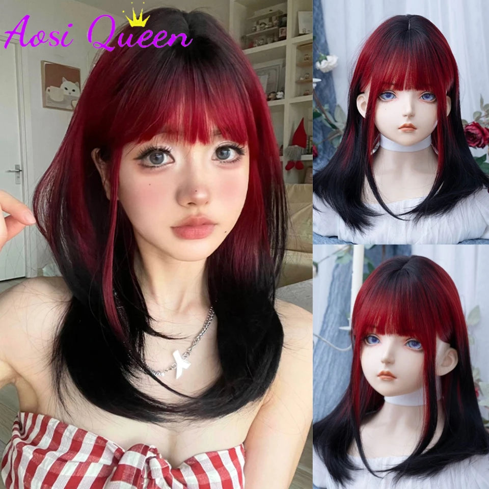 Ombre Long Straight Wig