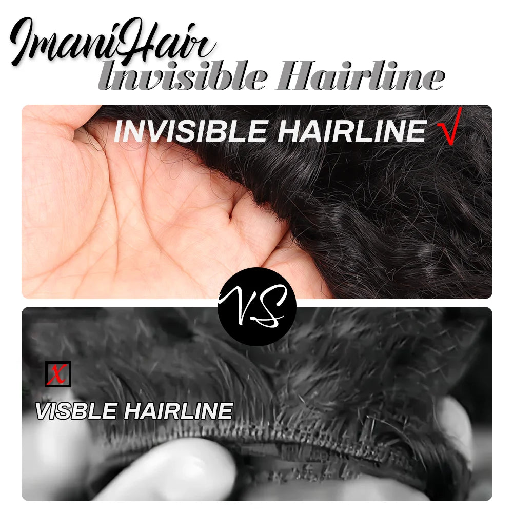 210% Half Wigs Human Hair Curly Wig