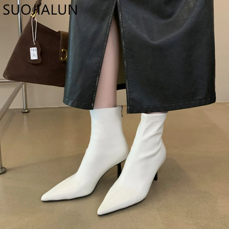 Pointed Toe Short Boots
