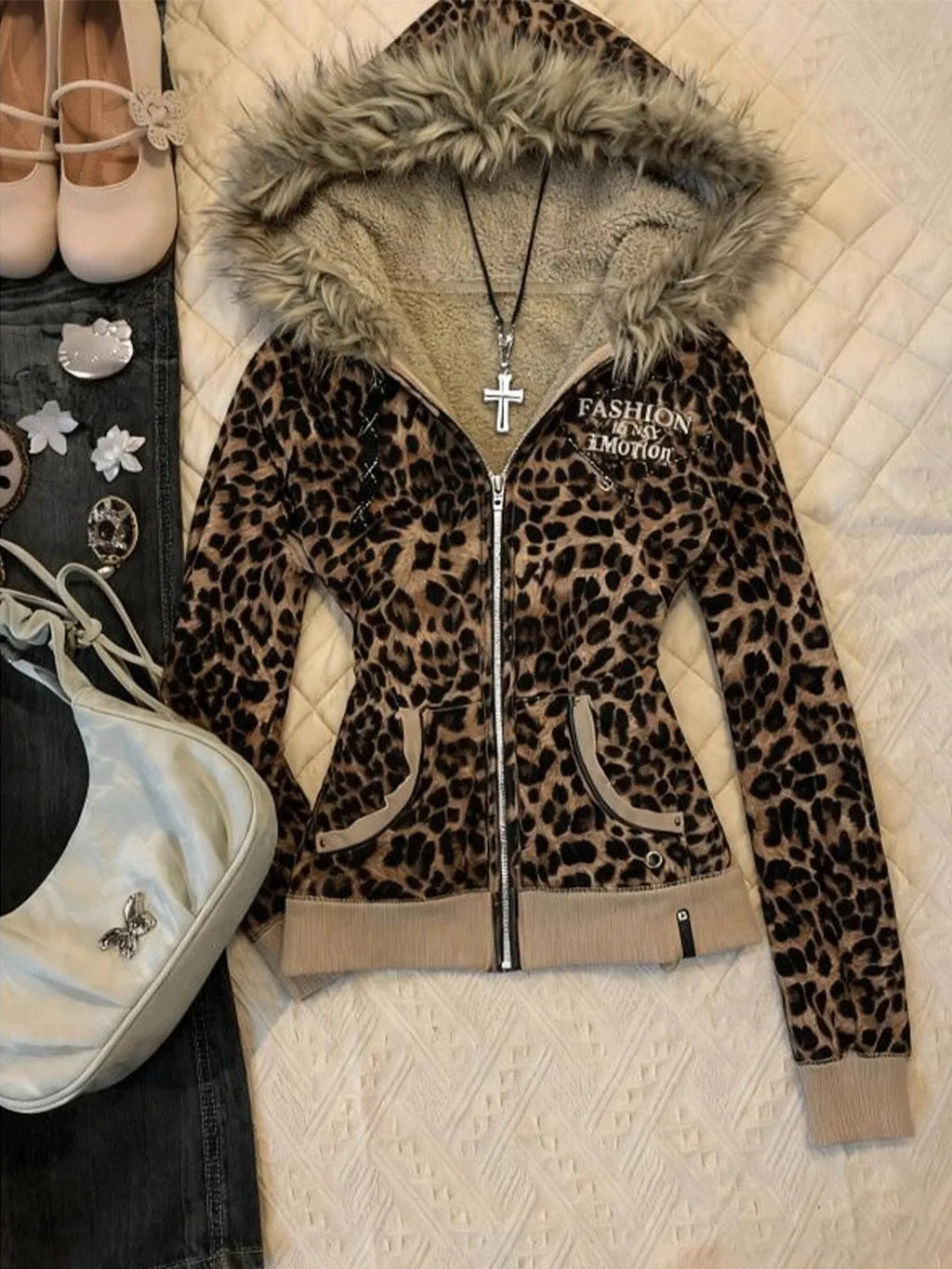 Leopard Print Hoodie