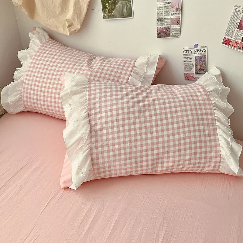 Plaid Duvet Set