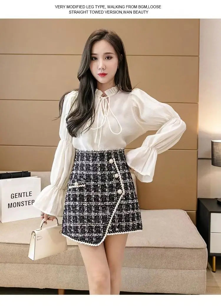 Whisper Printing Skirt