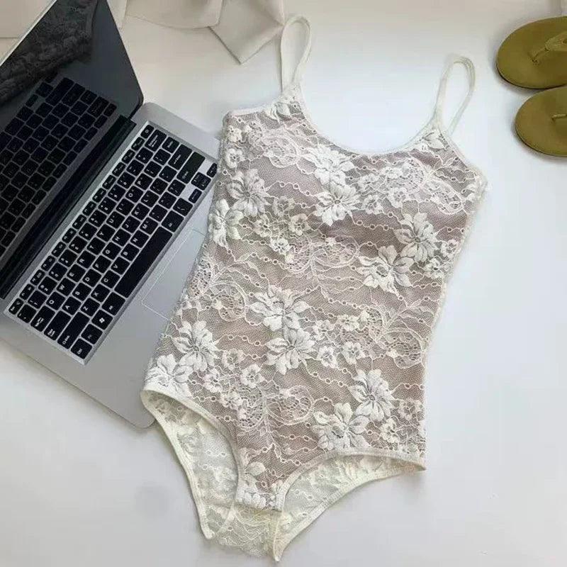 Lace Crop Bodysuit