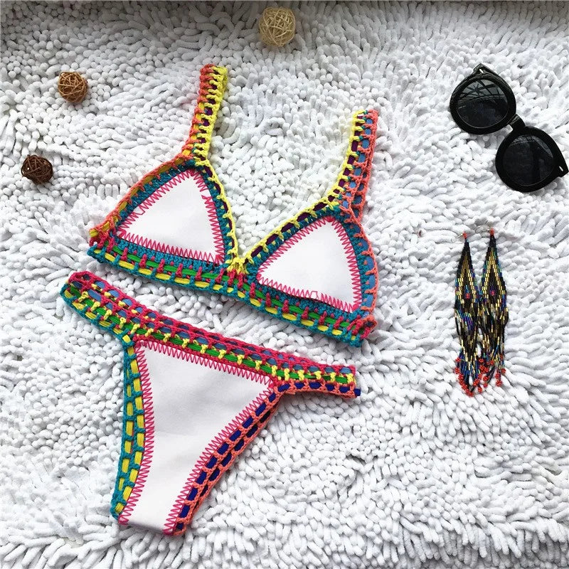 Pink Crochet Bikini