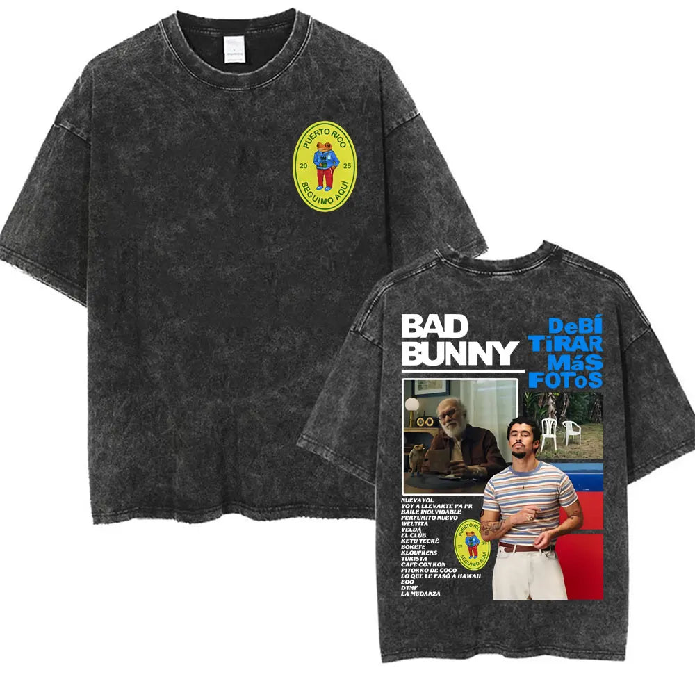 DTMF Deb Í Tirar M Á S Fotos T-shirt Rap Singer Bad Bunny Album Tour T-Shirt