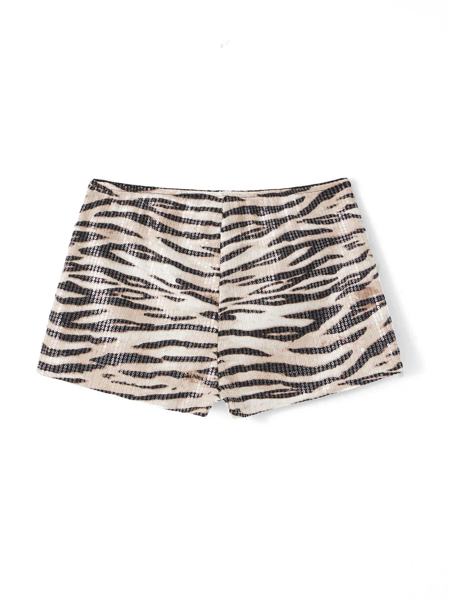 Zebra Print Shorts