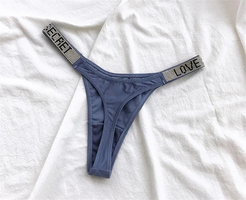 LOVE Rhinestone Panty