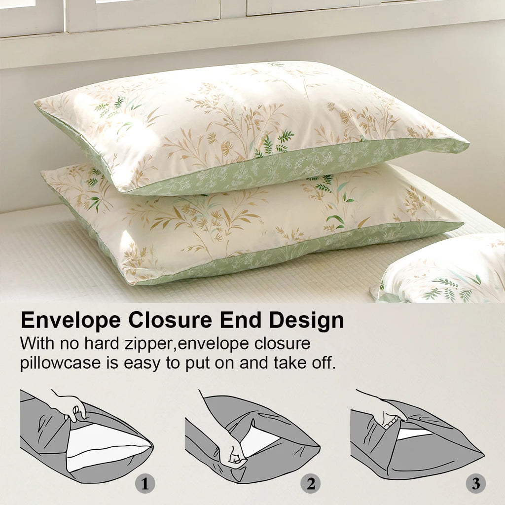 Floral Tea Art Print Duvet Cover Set