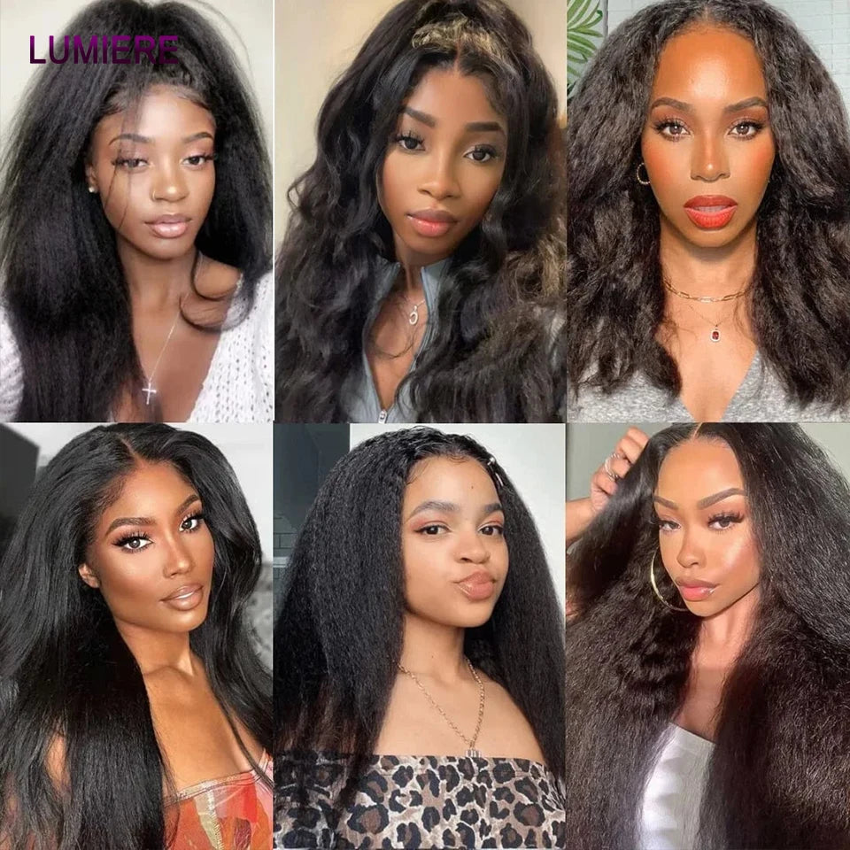 Brazilian Kinky Straight Curly Bundle Human Hair 30 34Inch Deep Wave Raw Hair Bundle 100% Unprocessed Double Weft Hair Extension