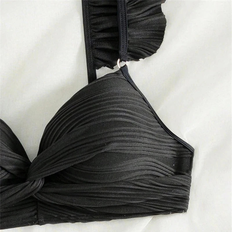 Ribbed High Waisted Bikini