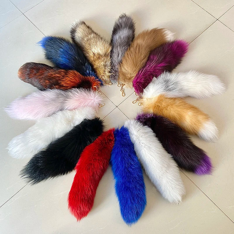 Fox Tail Keychain