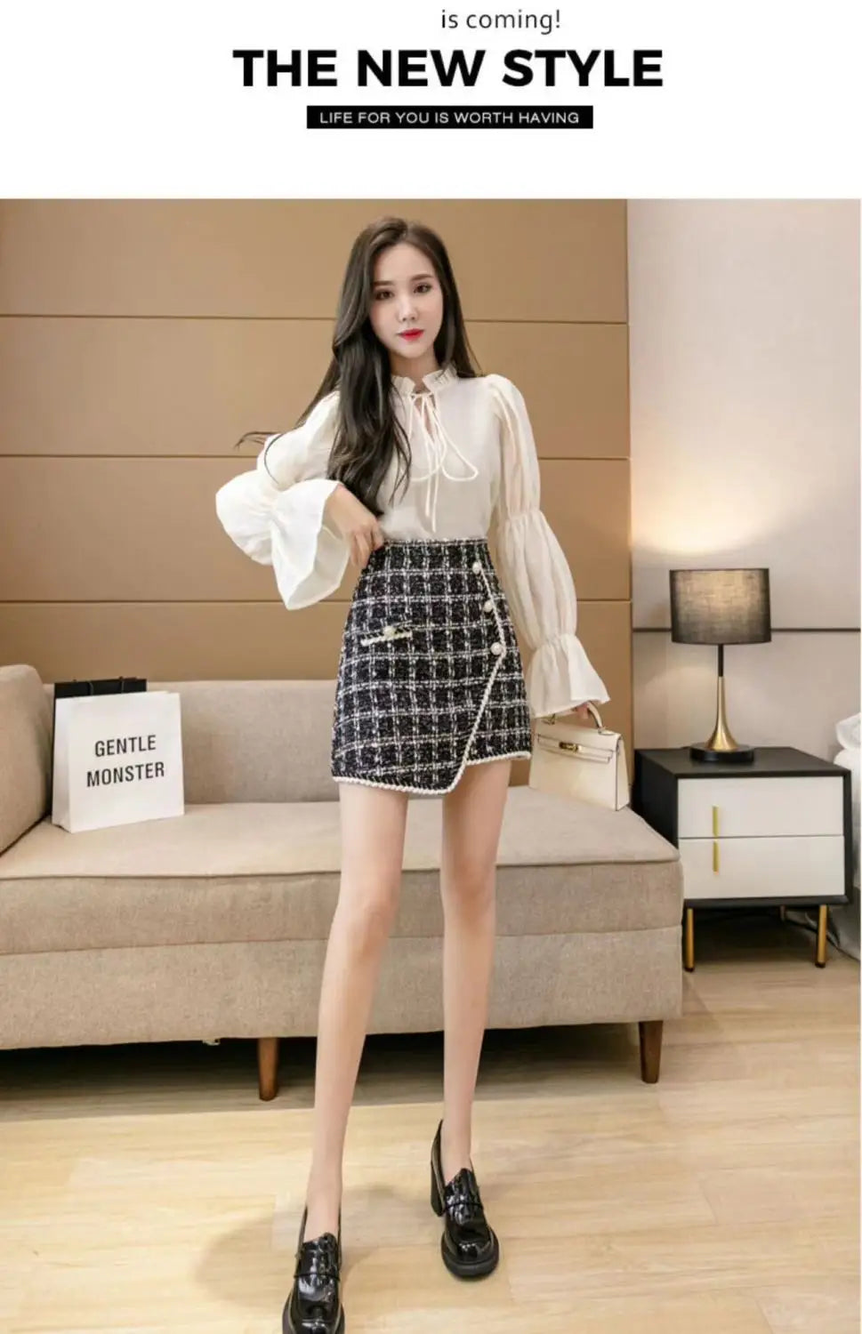 Whisper Printing Skirt