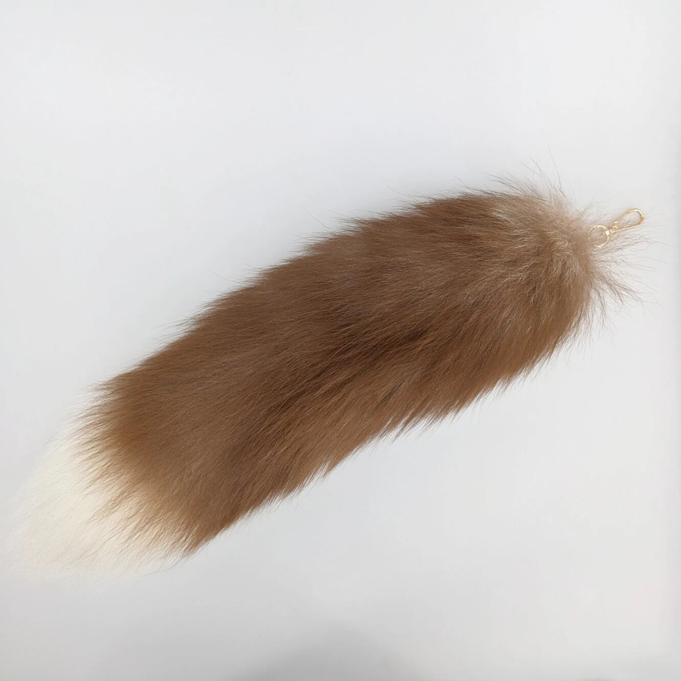 Natural Fox Fur Tail Keychain