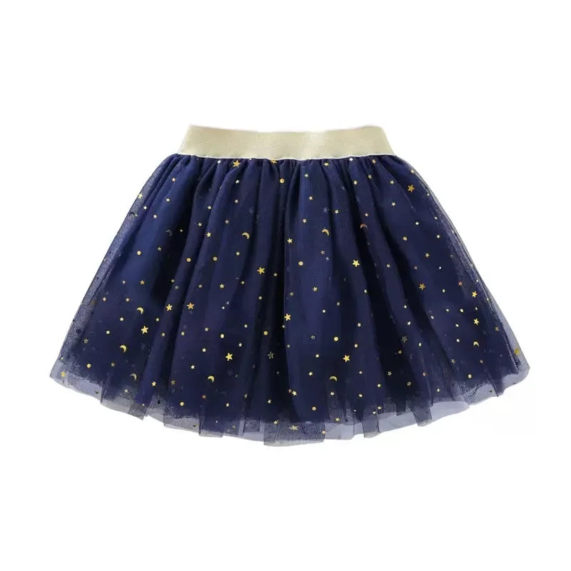 1pcs Summer Children Princess Skirts Baby Tutu Skirt Kids Star Glitter Dance Sequin Birthday Party Skirt Girl Ballet Short Skirt