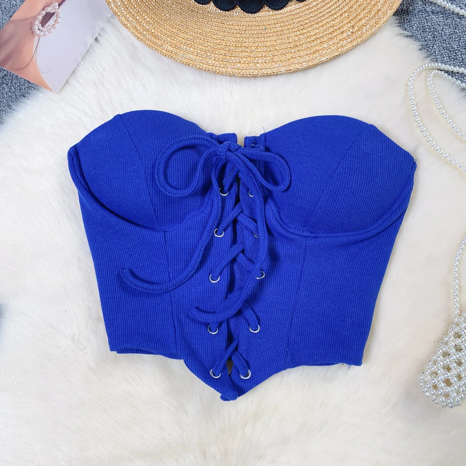 Off Shoulder Bandage Tube Top