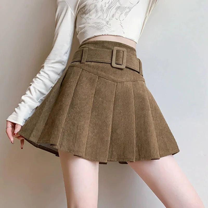 Corduroy Mini Skirt