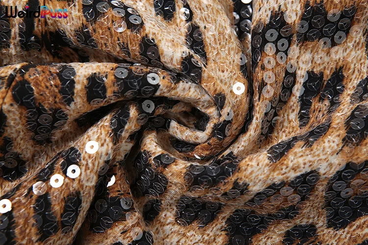 Leopard Print Mini Shorts