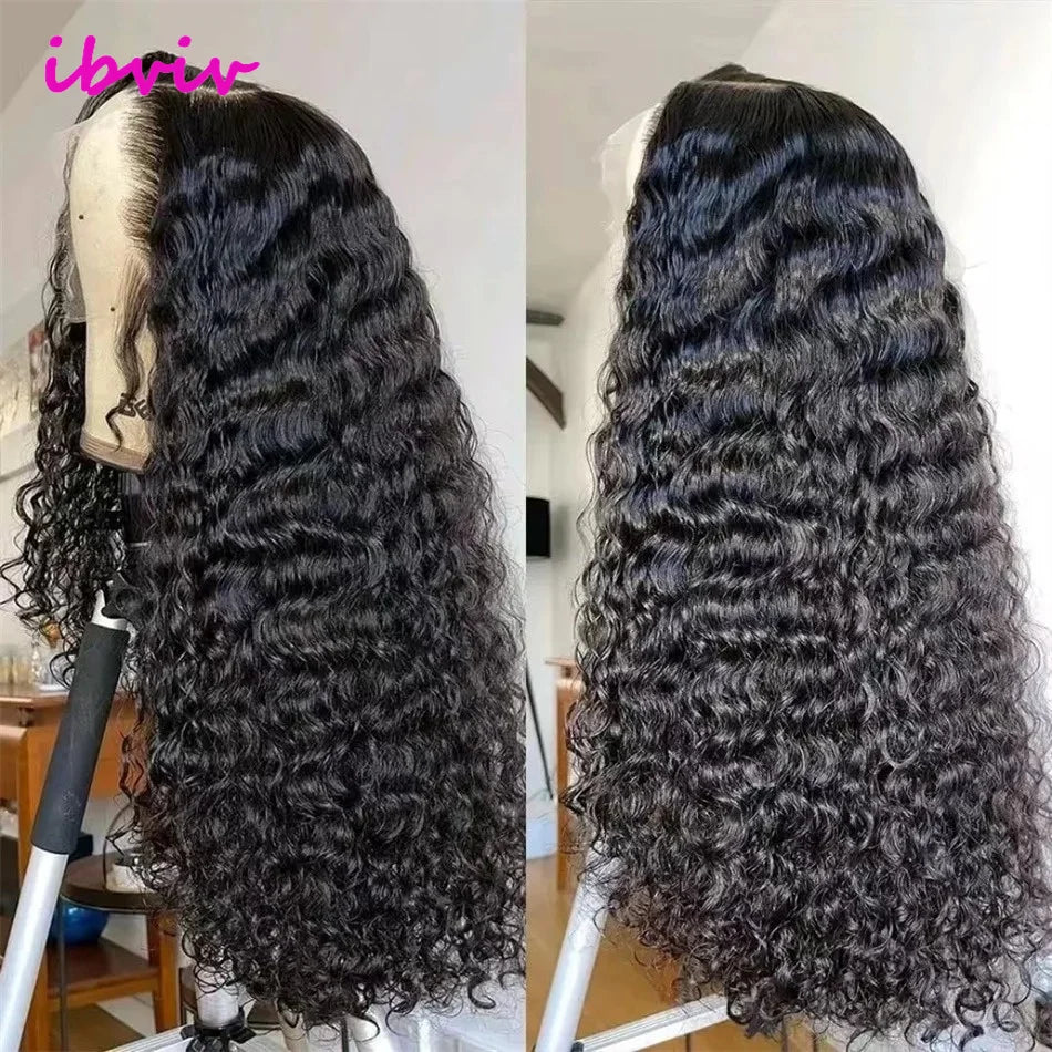 22Inch Vietnamese Hair 250 Density Kinky Curly Transparent 13x4 Lace Front Wig