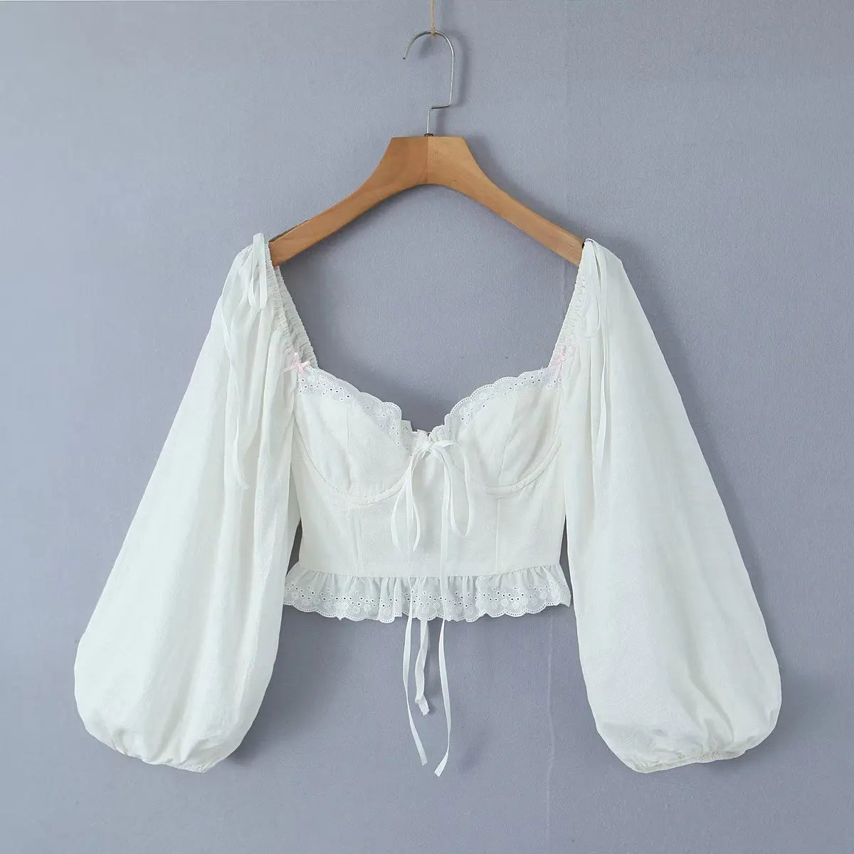 Wire Circle Bra Corset Shirt