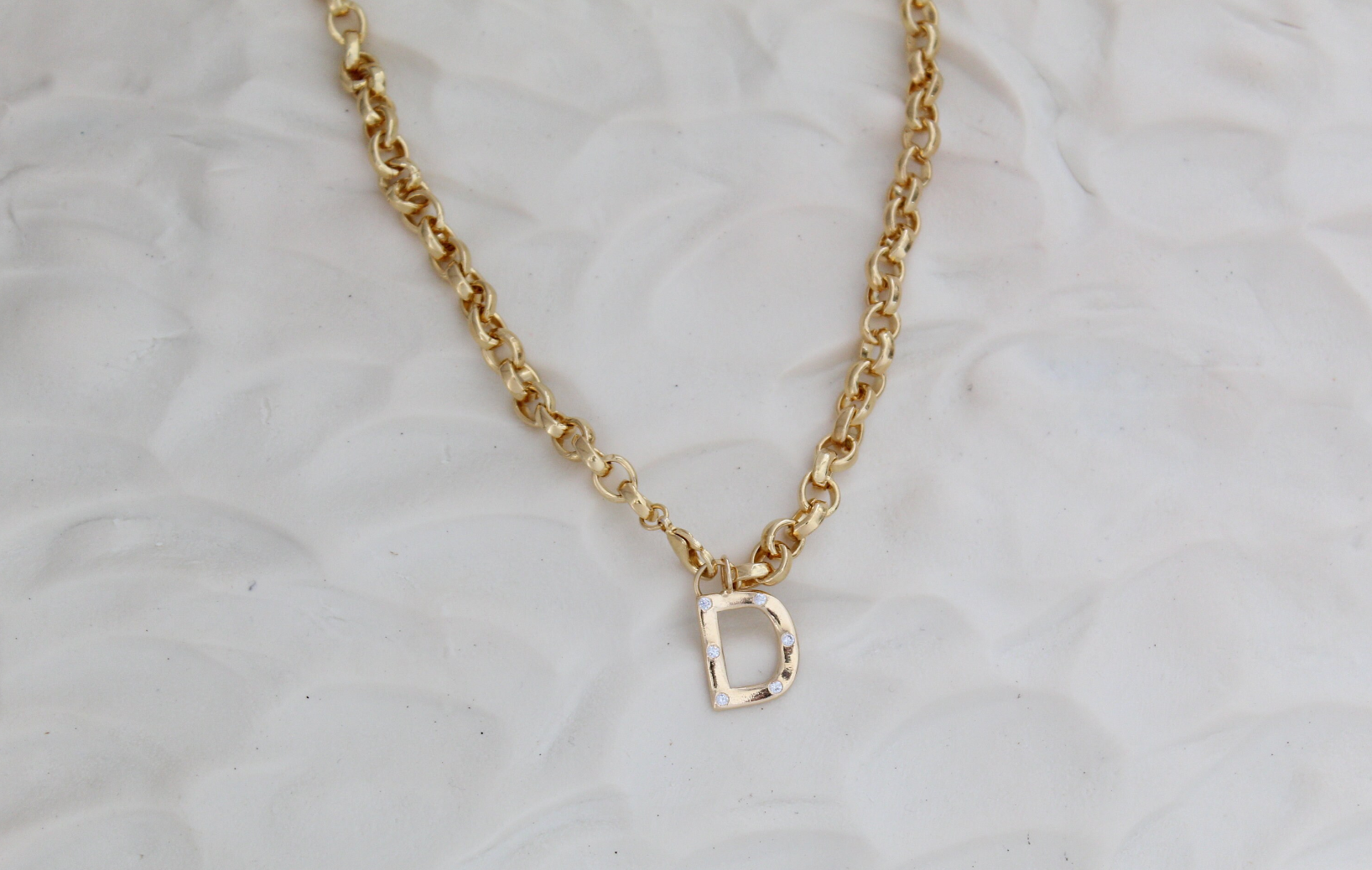 Initial Rollo Necklace