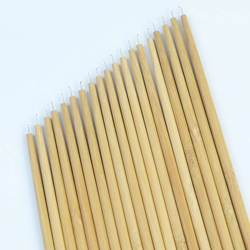 Wooden Handle Wig Needle
