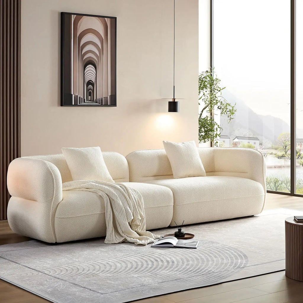 103" Modern Curved Sofa