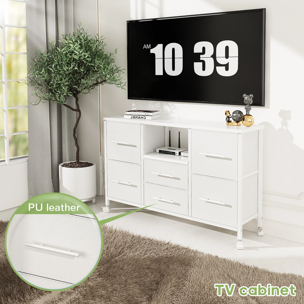 The "Aesthetic Cloud" 6-Drawer Media Center