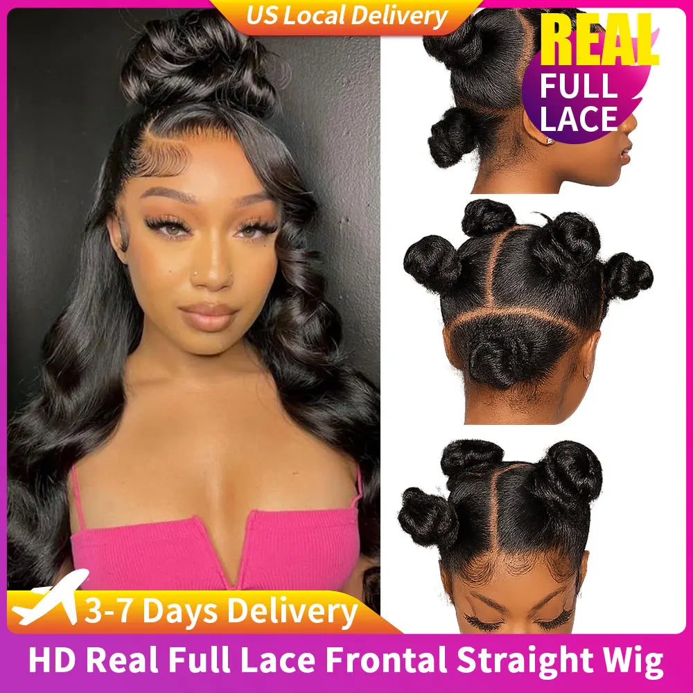 Body Wave Frontal HD Lace Closure With Baby Hair 250% Density 360 Lace Frontal