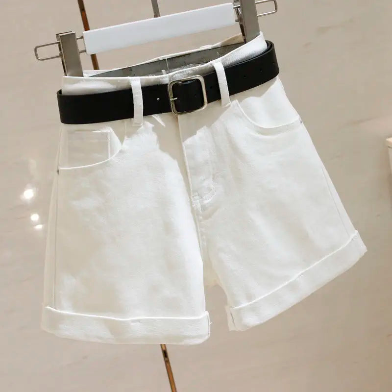 Casual High Waist Denim Shorts